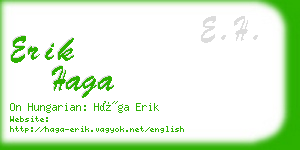 erik haga business card